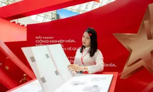 Những góc check in khiến khách mê ở Triển lãm Quốc gia